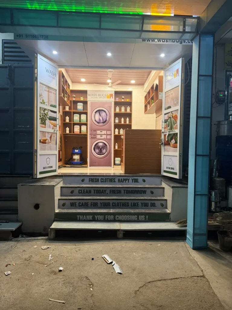 Wash Bugs laundry store in Sheoganj, Sirohi